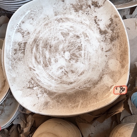 瓷片国营厂库存微瑕27厘米80