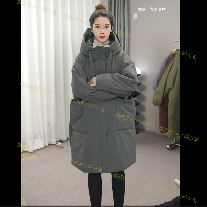 【圆圆家】2024年秋冬季大气原创工厂百搭保暖女装连帽棉衣棉服