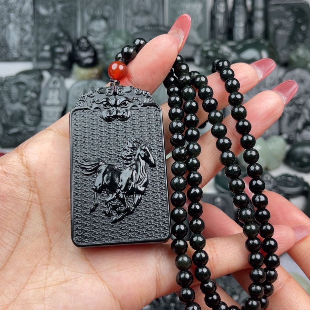 和田玉颈饰未镶嵌