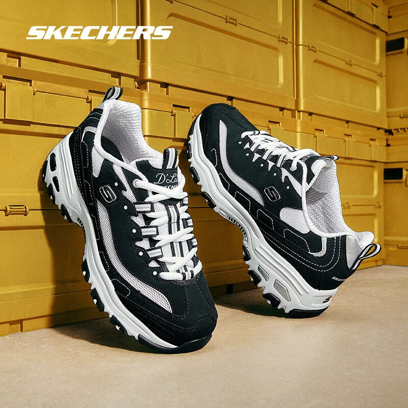 Skechers斯凯奇熊猫鞋经典复古老爹鞋透气舒适缓震运动休闲鞋子增