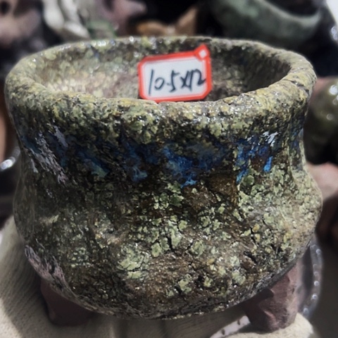 红陶粗陶花盆手工