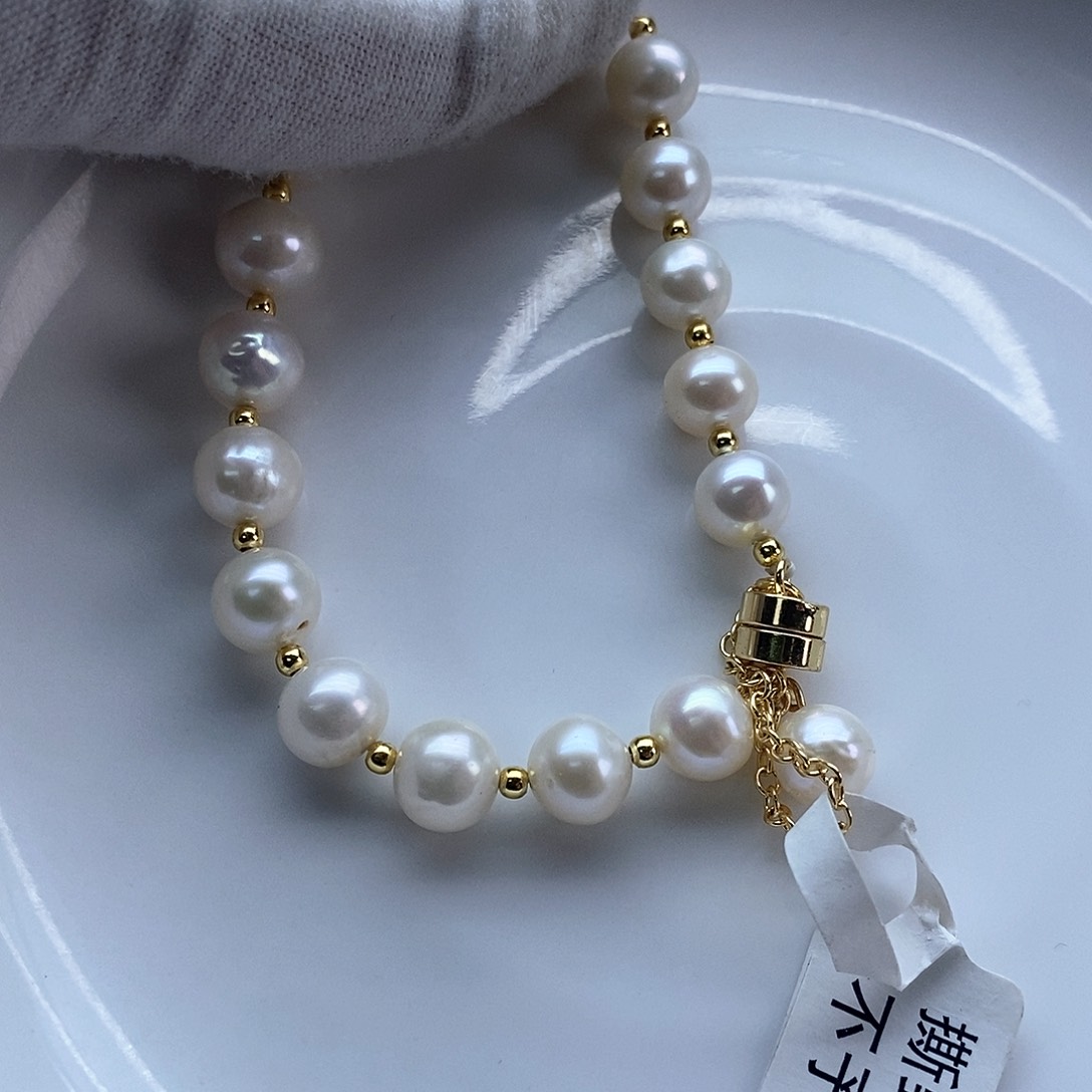 海水珍珠颈饰银S925镶嵌