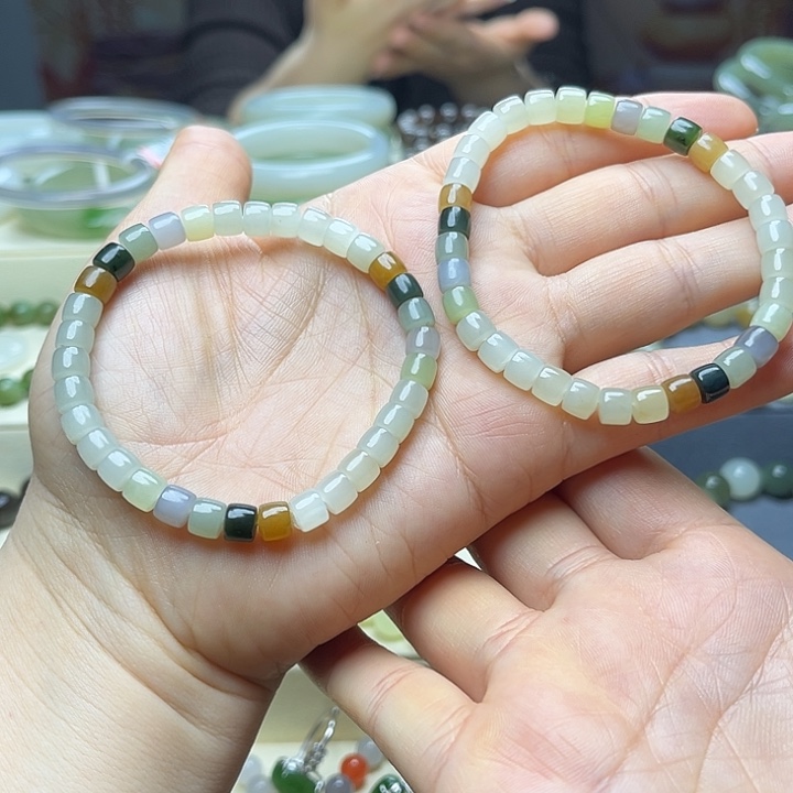 和田玉手链未镶嵌多样性发货拍一发一