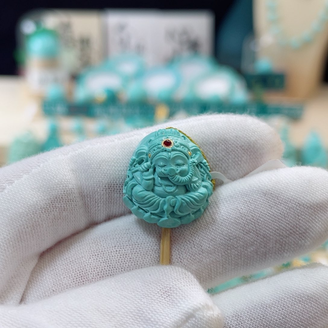 绿松石珠宝奇石未镶嵌