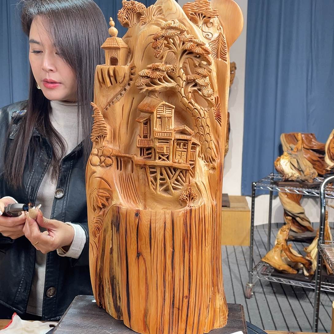 柏木（崖柏）山水倒流香送两盒香