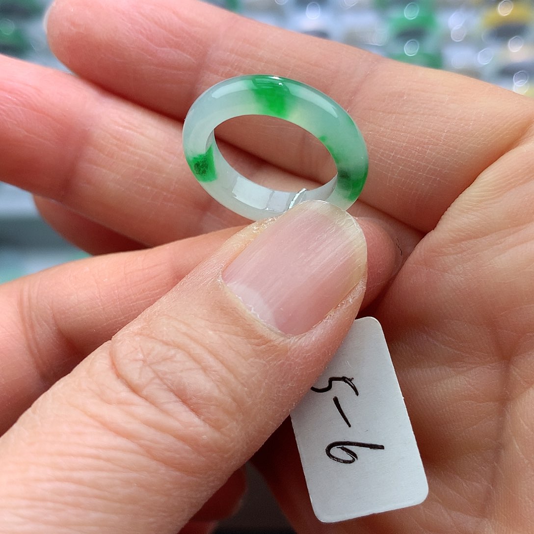 翡翠戒指未镶嵌5-6号