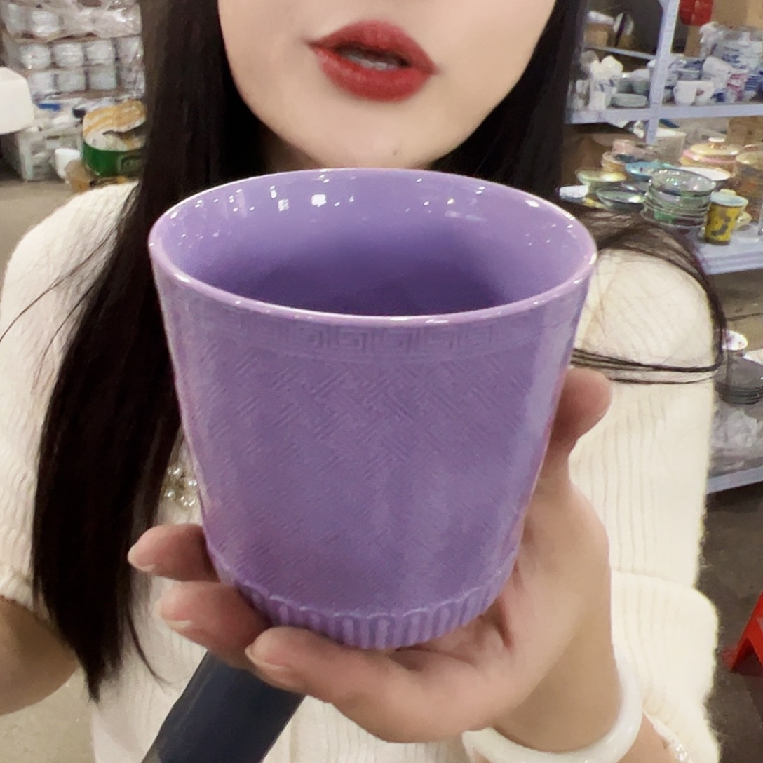 摆件瓷景德镇紫xixi杯