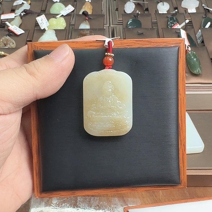 和田玉吊坠(不含链)未镶嵌