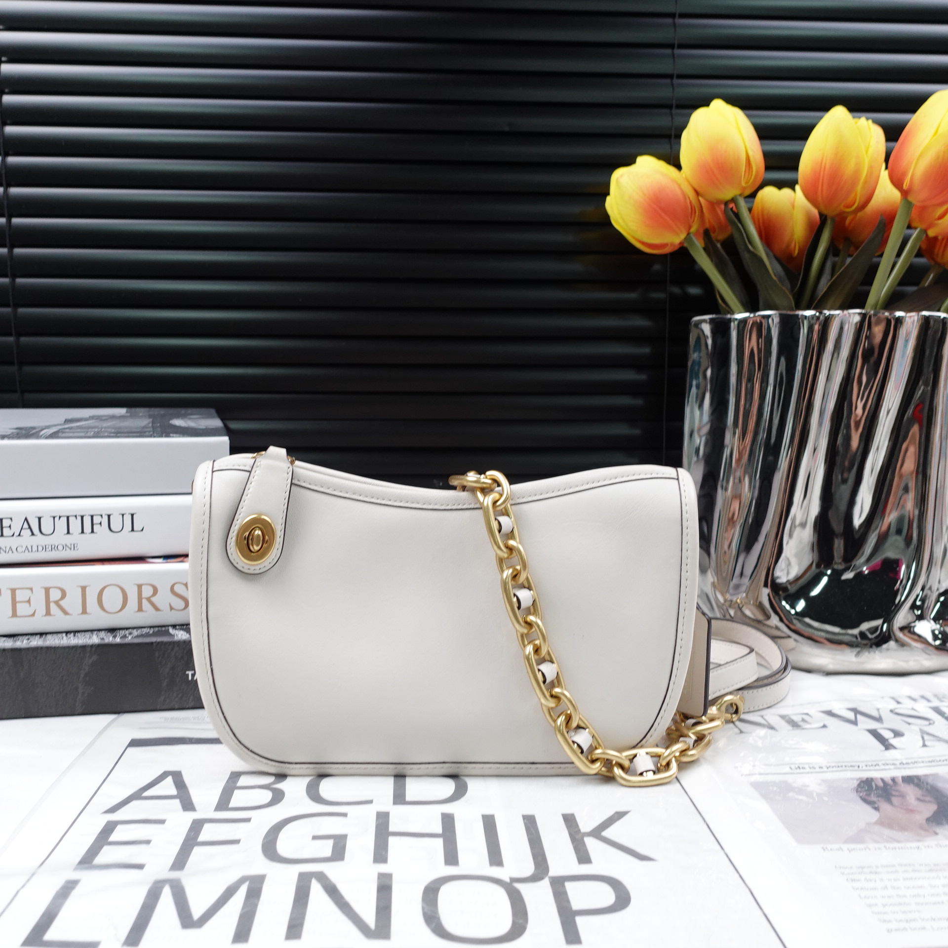 95新 COACH/蔻驰 单肩包/T10240249