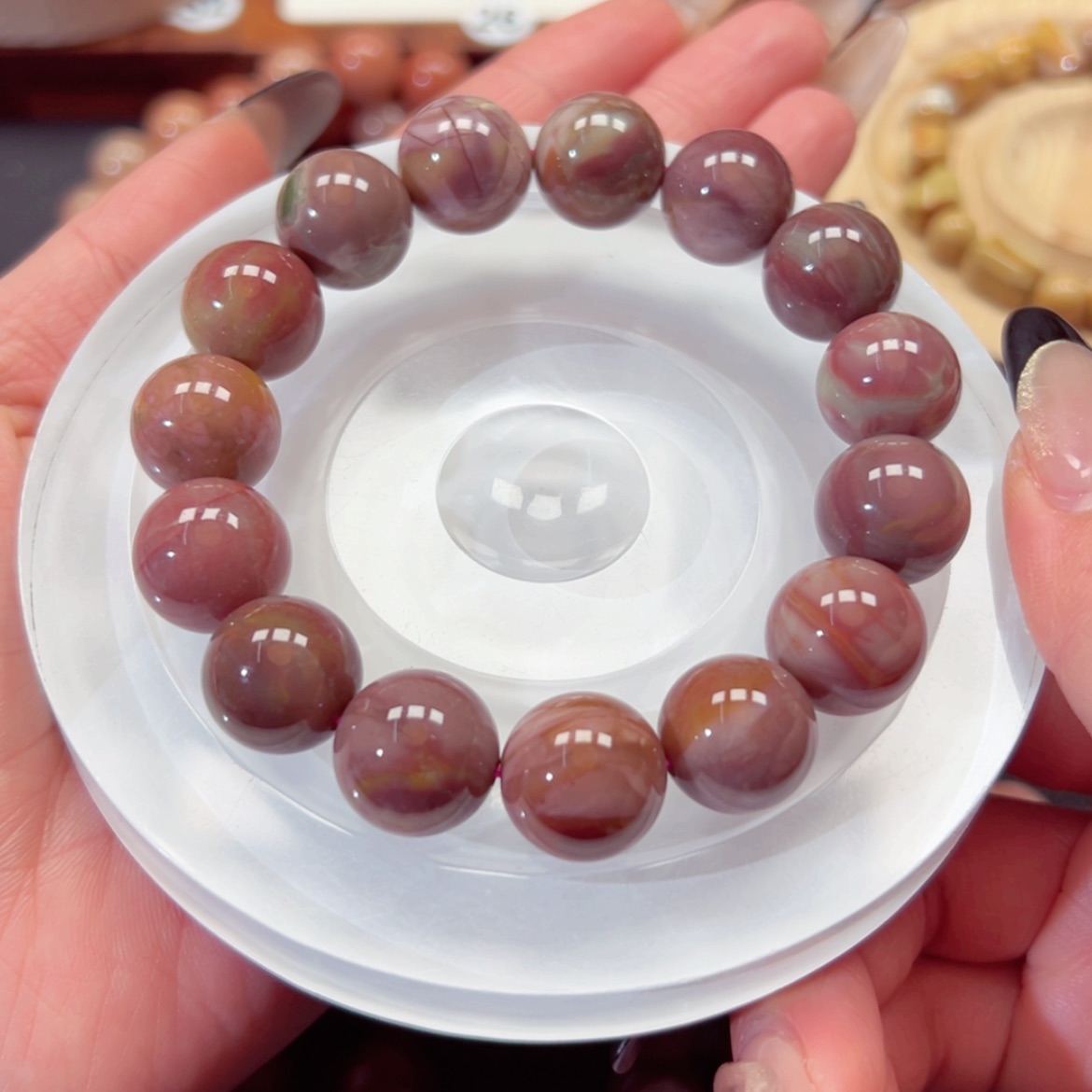 【闪购商品】石英质玉手链未镶嵌杨*然62