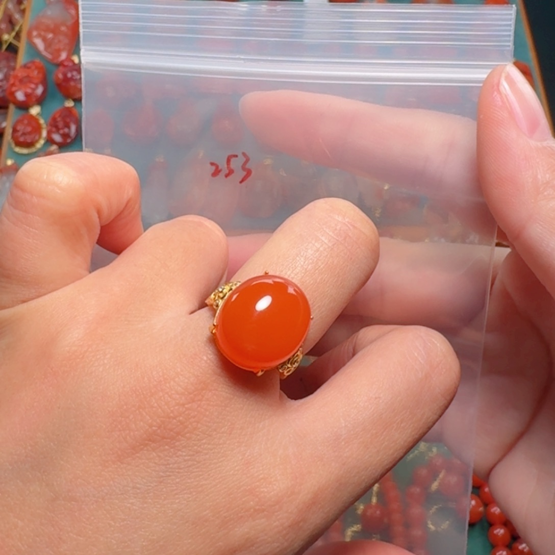 南红玛瑙南红银S925镶嵌