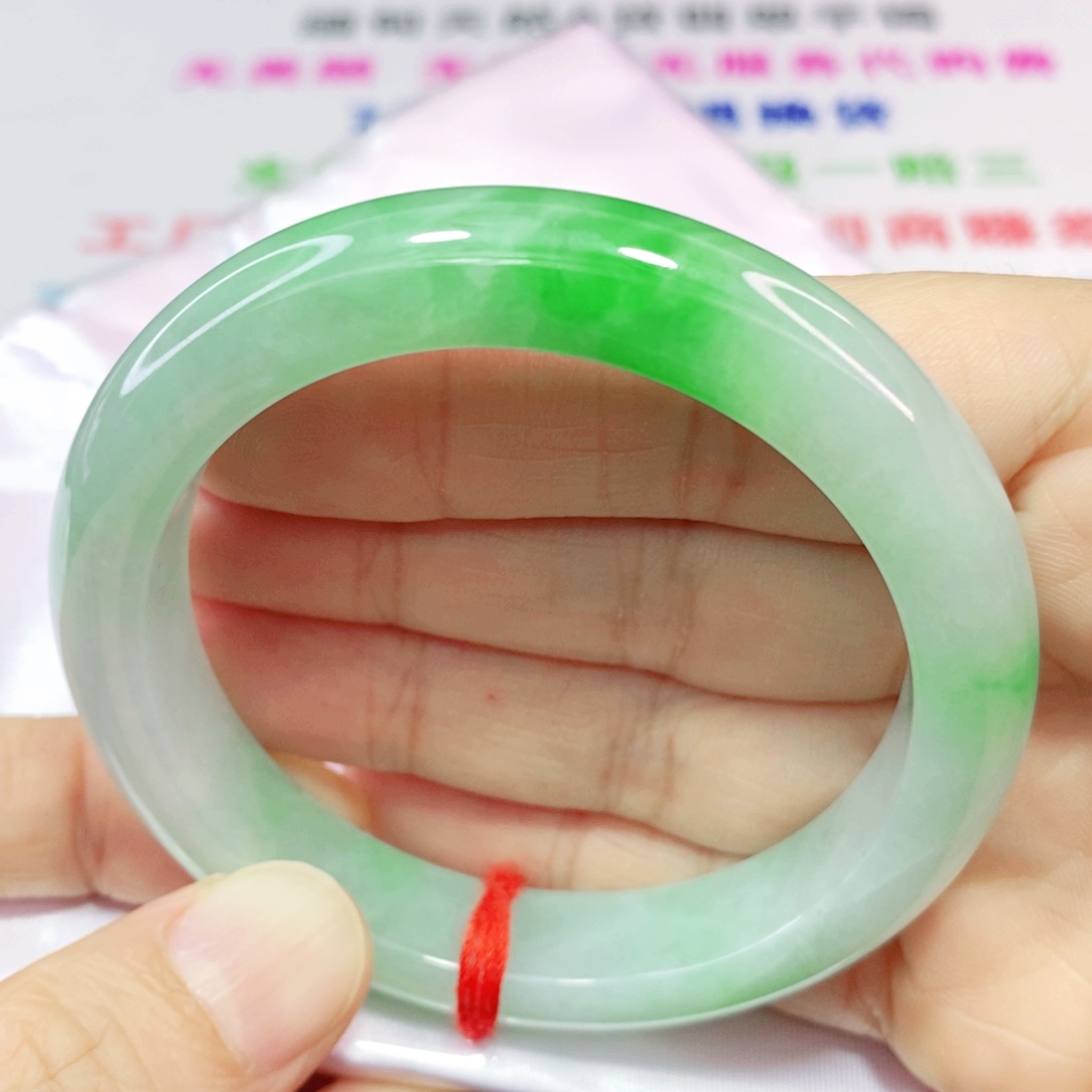 未镶嵌手镯翡翠54.8圈口正圈