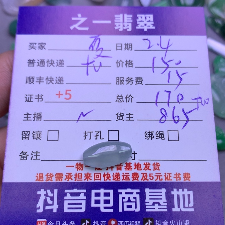 翡翠颈饰未镶嵌?**雪