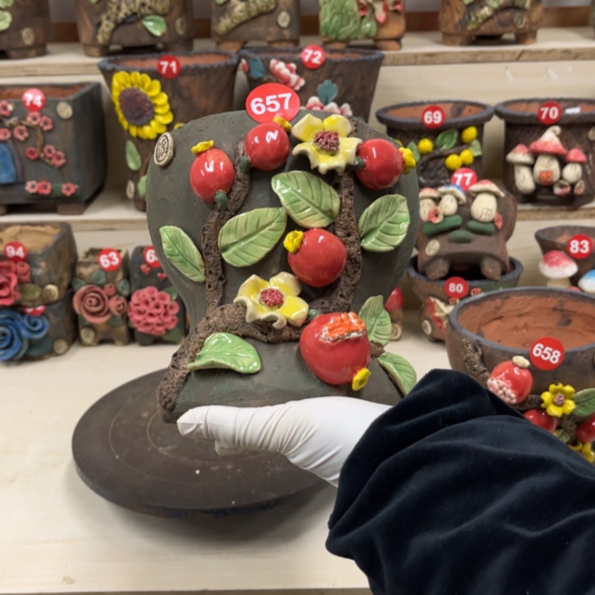 【闪购商品】紫砂花盆657号口径14外高16