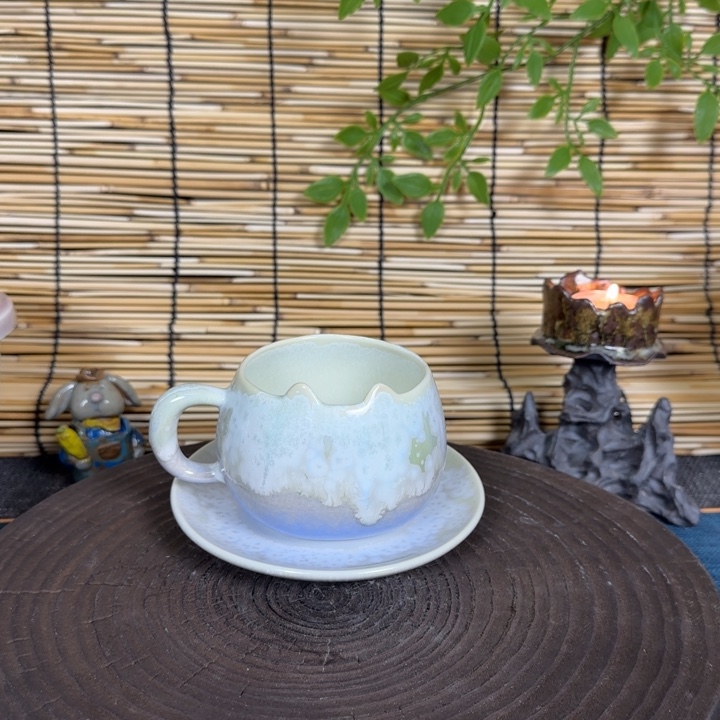陶瓷景德镇高温颜色釉窑变咖啡杯