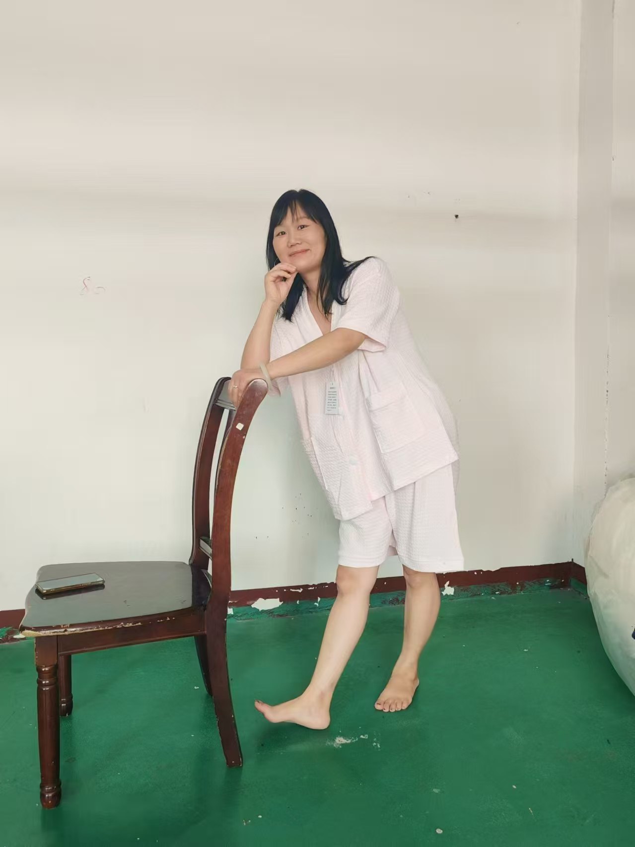 夏季薄款短袖睡衣可爱舒适家居服套装简约设计宽松