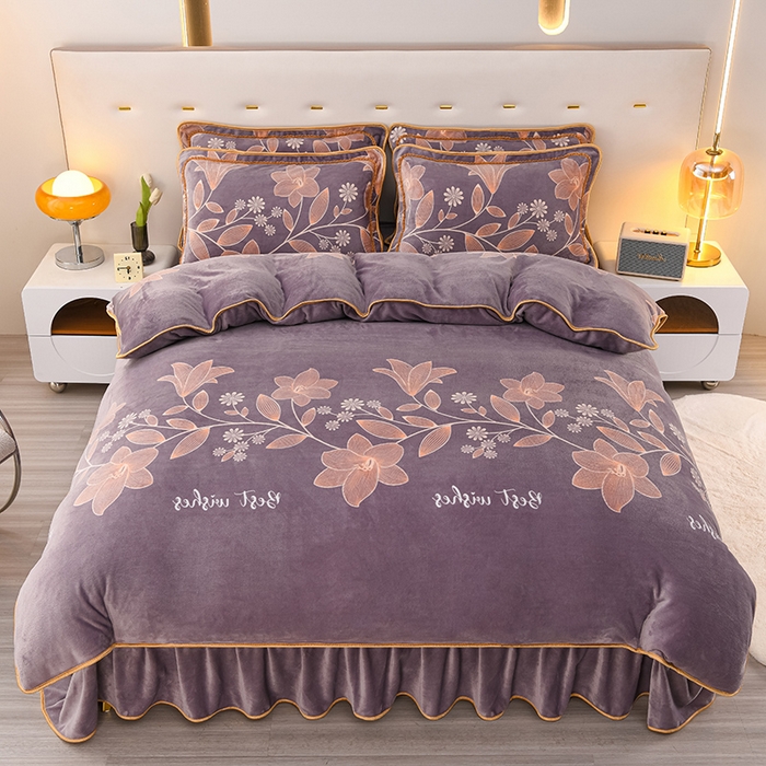 高克重加厚牛奶绒双面绒单被套