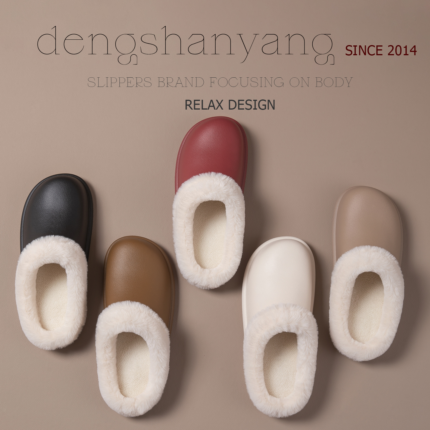 防水棉拖鞋女冬季室内家居家情侣保暖静音柔弹防滑棉拖鞋男士外穿