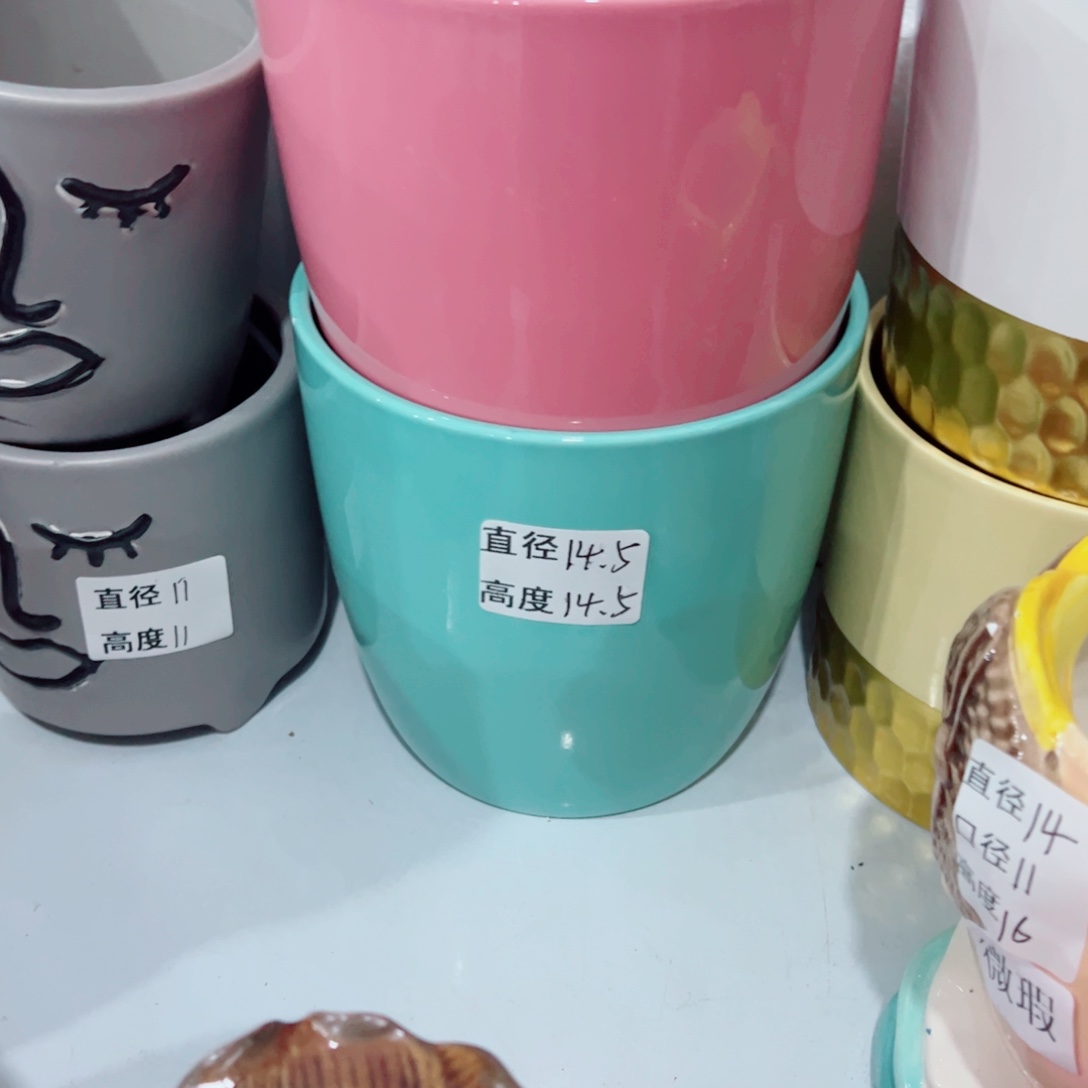 有孔，陶瓷花盆满10米包邮发货