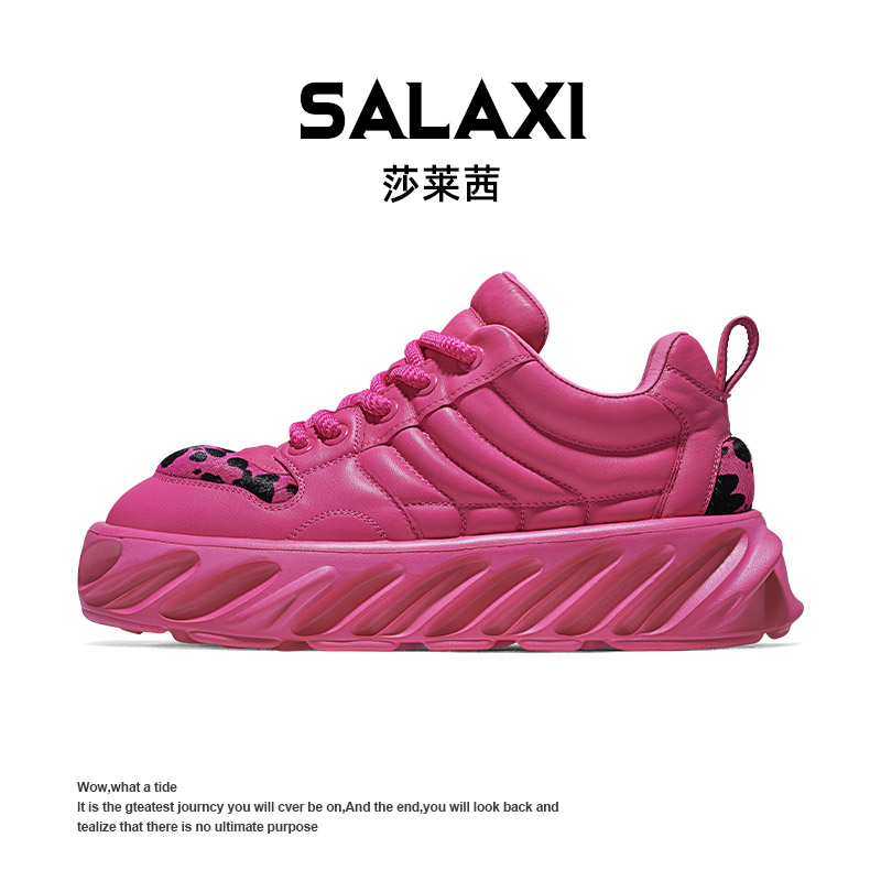 SALAXI/莎莱茜 2025冬季新品潮流时尚潮鞋厚底男女增高百搭运动鞋