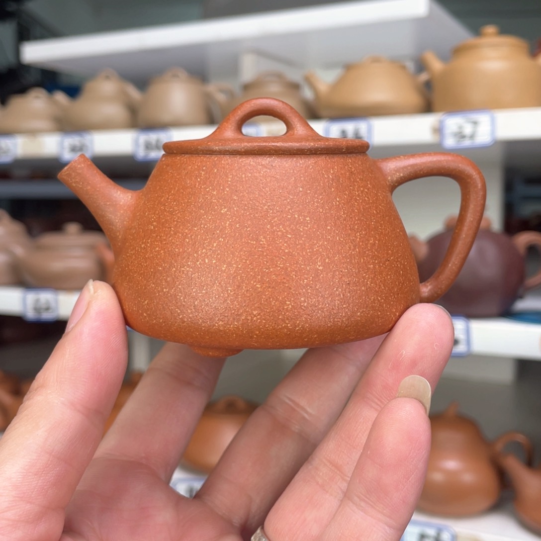 紫砂茶壶卢*红降全手工130毫升