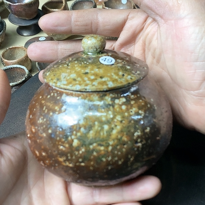 杯手工粗陶、柴烧茶器