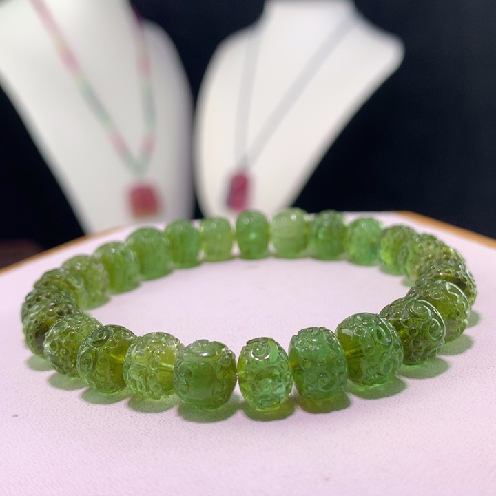 双色碧玺手链未镶嵌