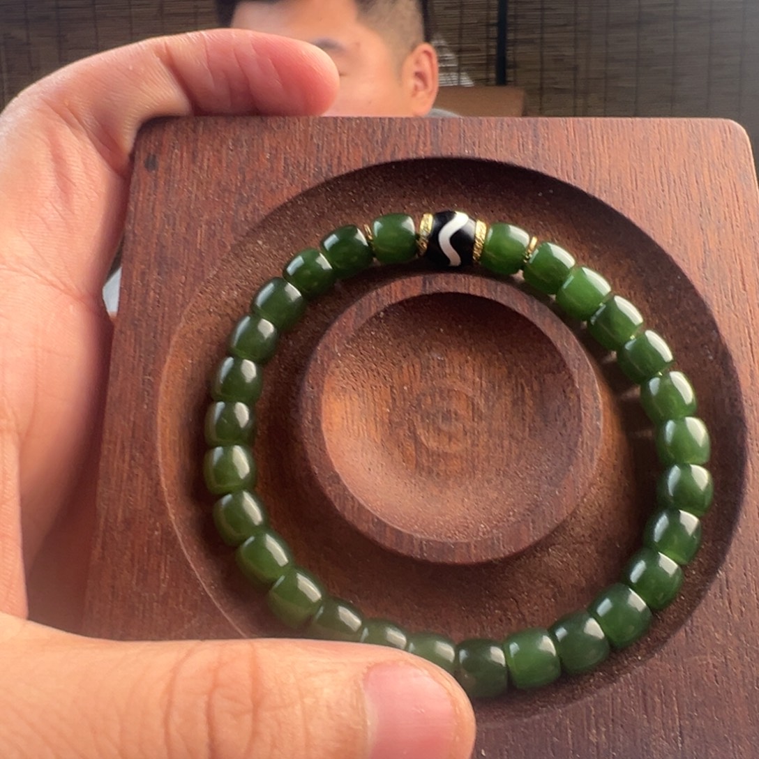 和田玉未镶嵌手链