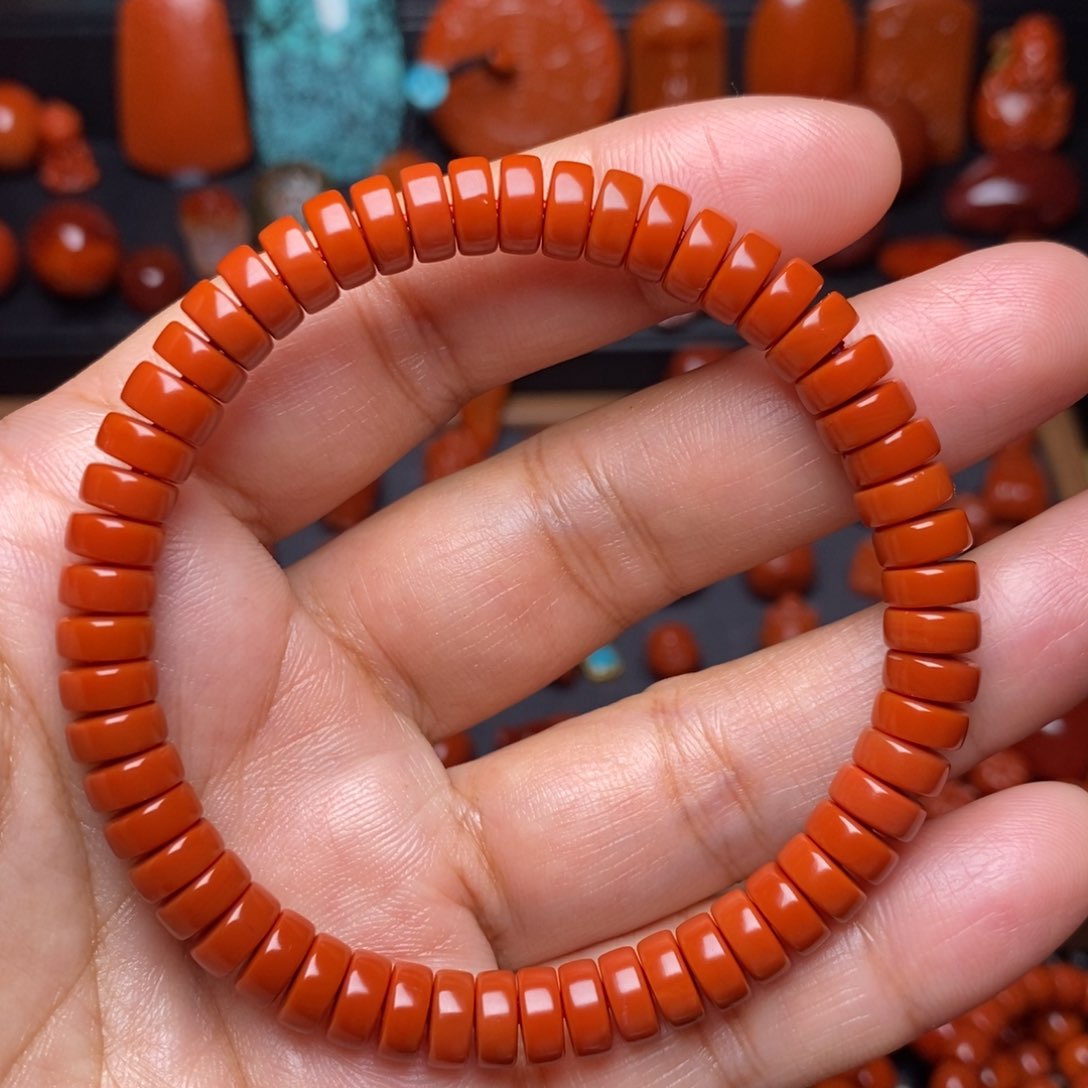 南红玛瑙配饰未镶嵌爆*手串