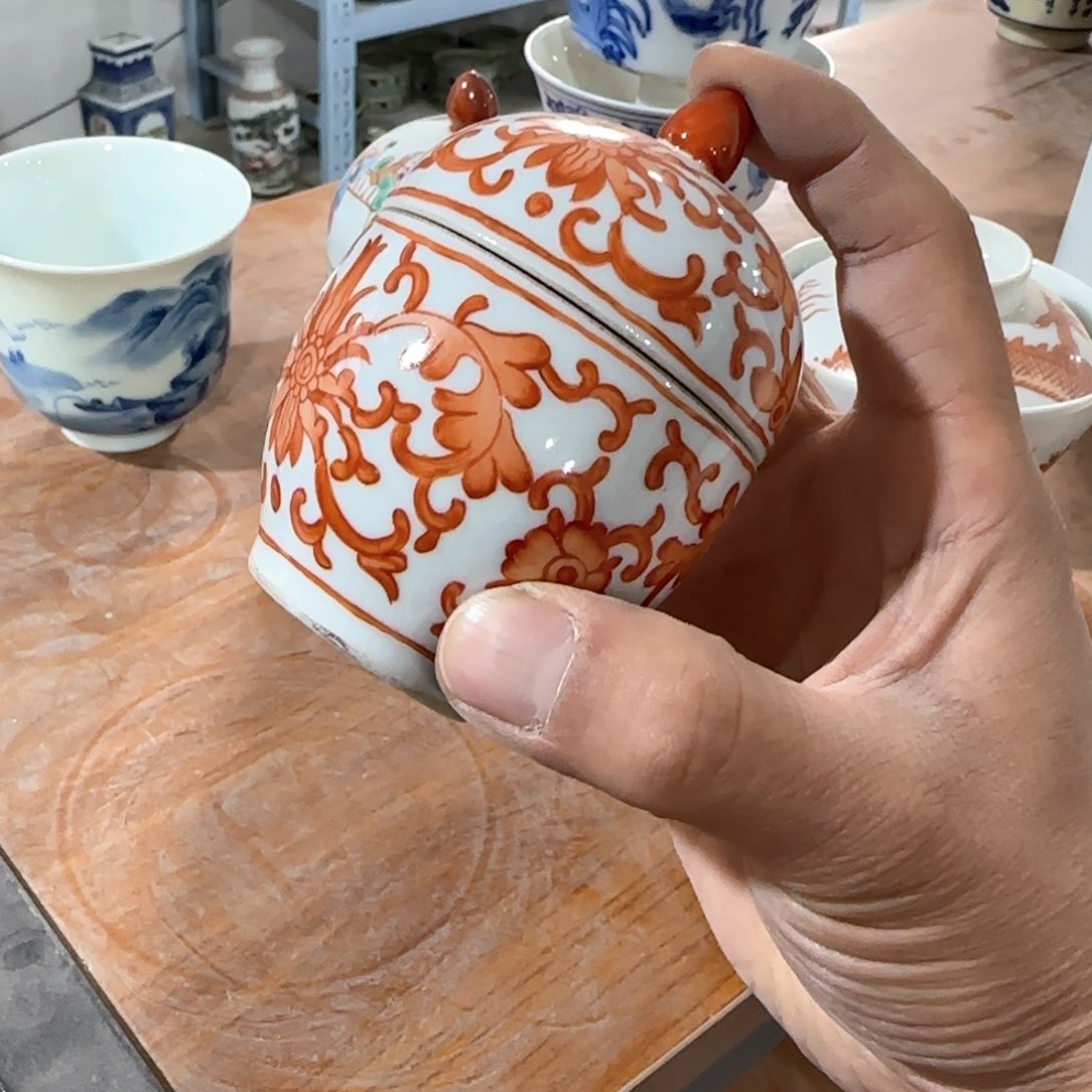 瓷片摆件手绘瓷器全部处理