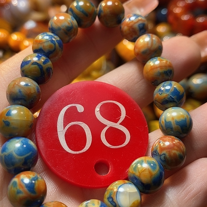 静***雪玛瑙/玉髓未镶嵌手链