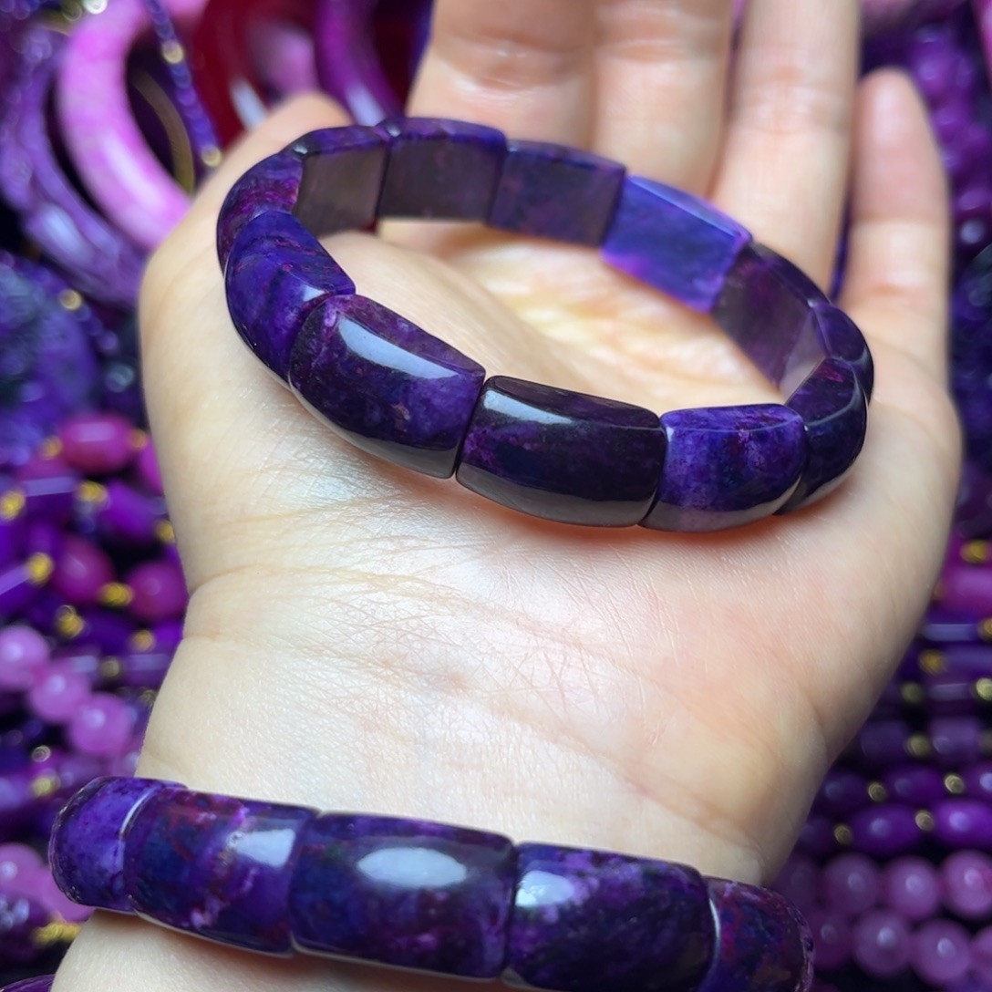 紫泥夜莺爆紫丝绒玉华手牌