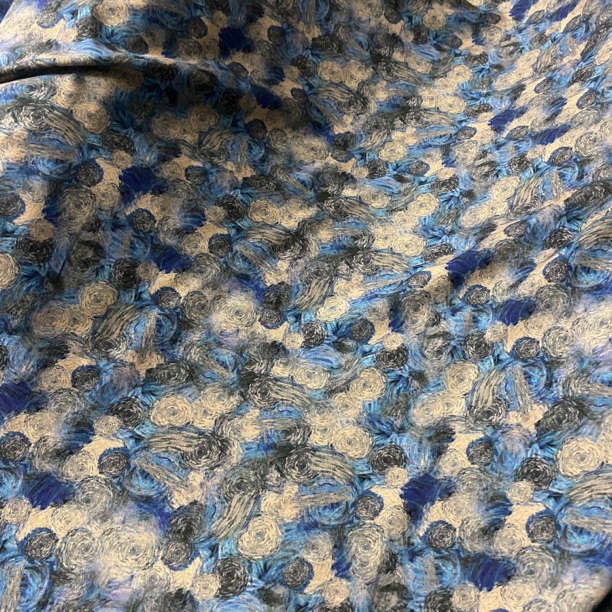 木源缎棉绸.蓝色海洋.春夏连衣裙旗袍面料凉快透气