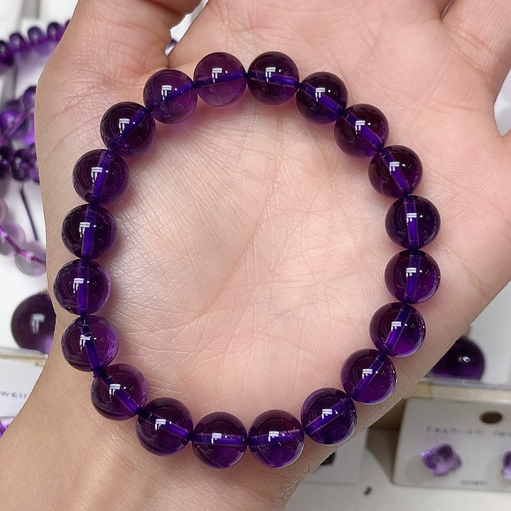 紫晶手串未镶嵌手串