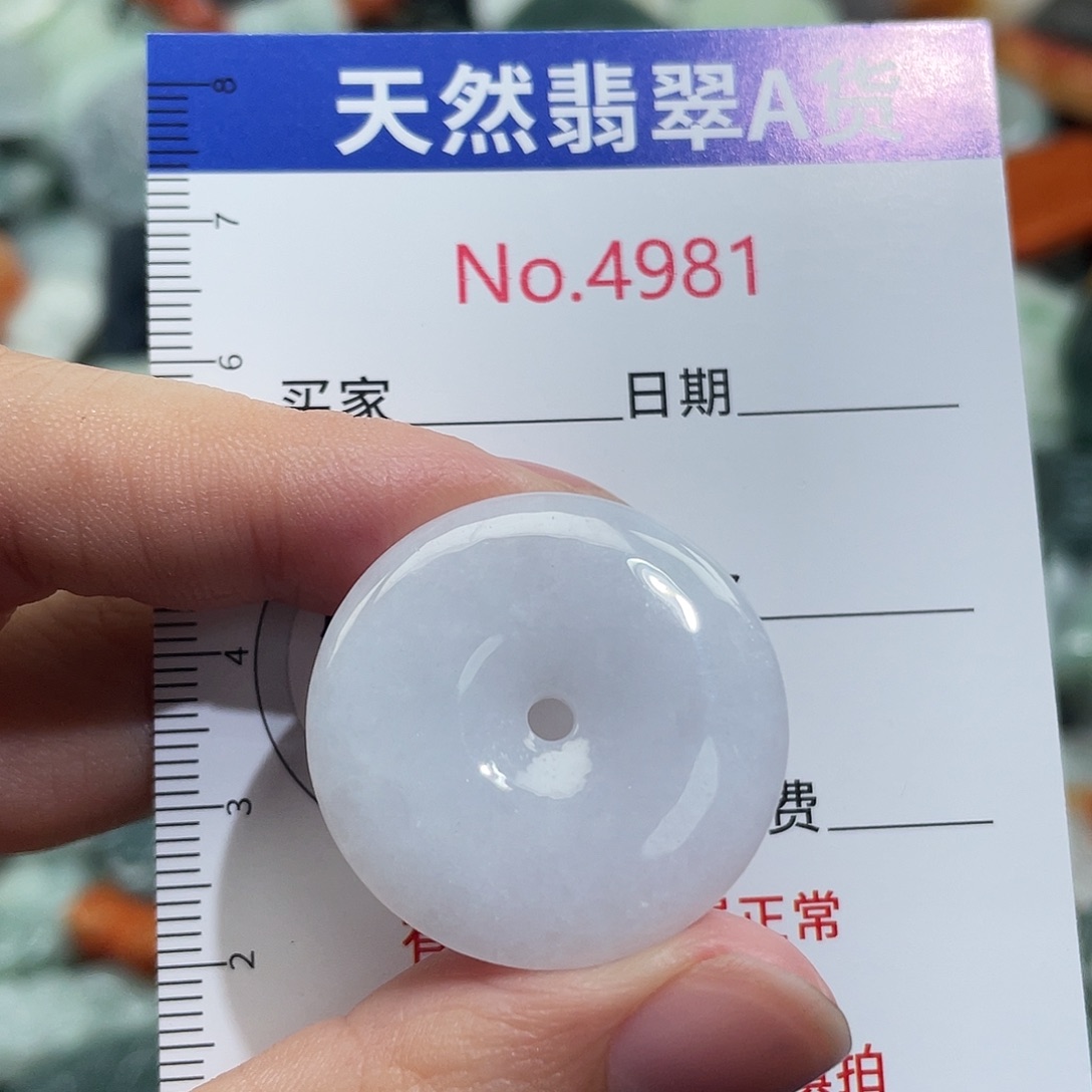 翡翠未镶嵌挂件4981