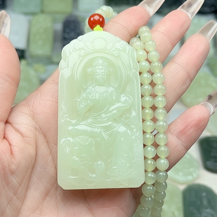 和田玉未镶嵌颈饰