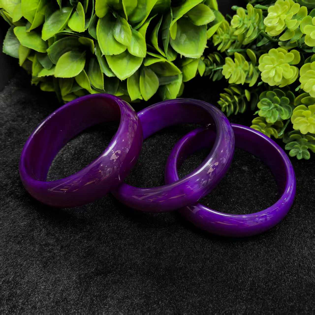 S8054-龙醇紫灵芝玛瑙紫手镯-送礼佳品-多样性只发一件