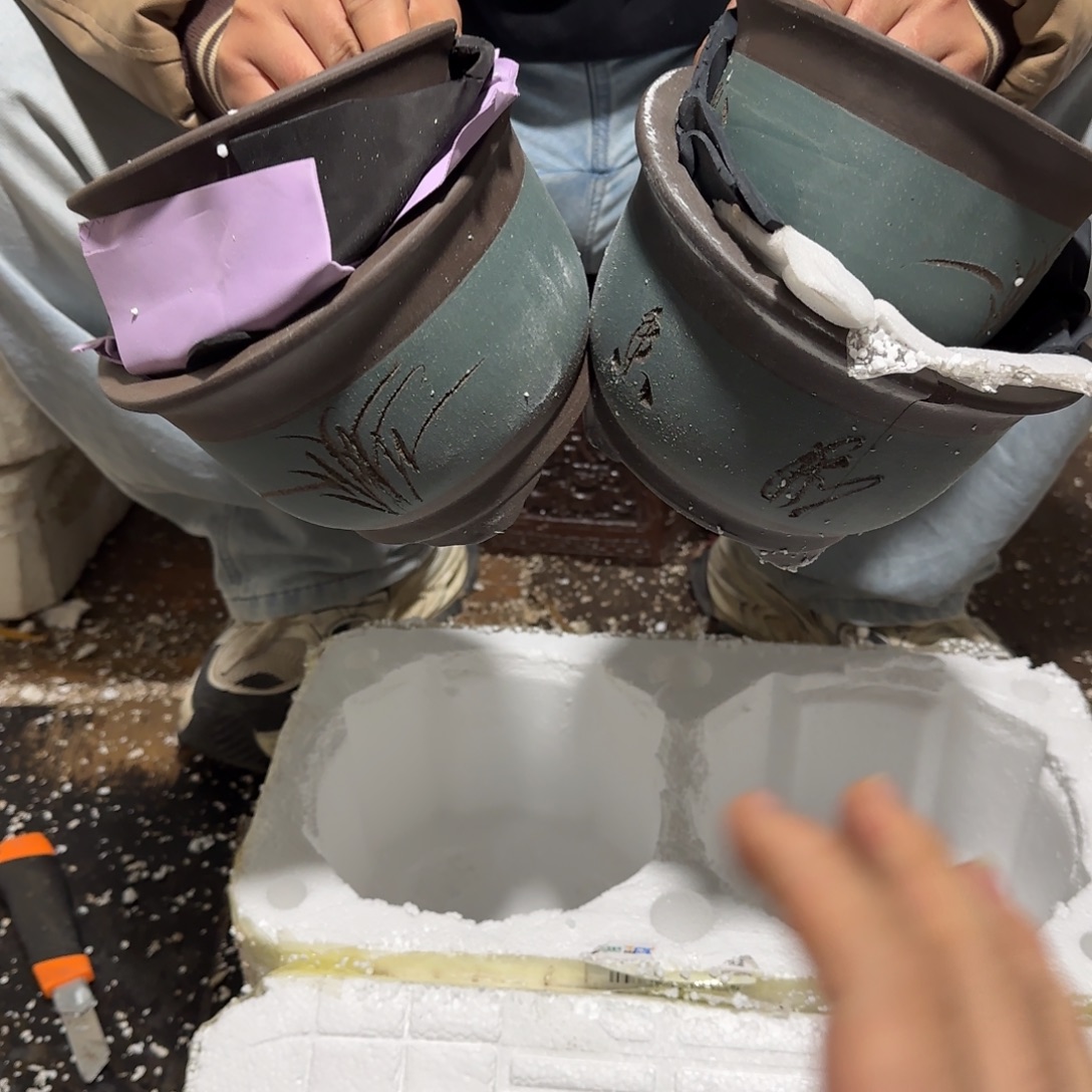 紫砂花盆瑕疵和瑕疵