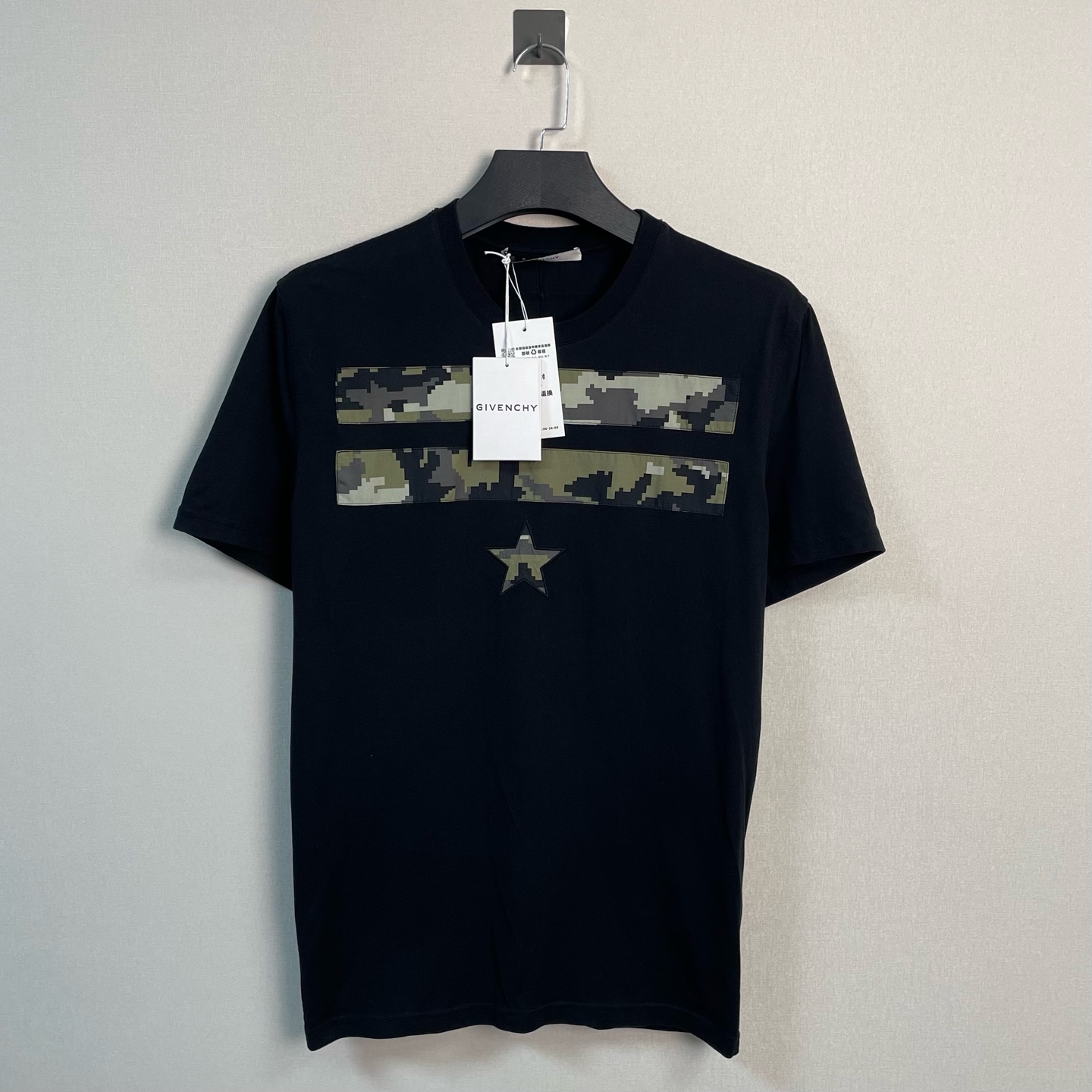 未使用 Givenchy/纪梵希 迷彩星星短袖/XL码/全新带吊/价4150