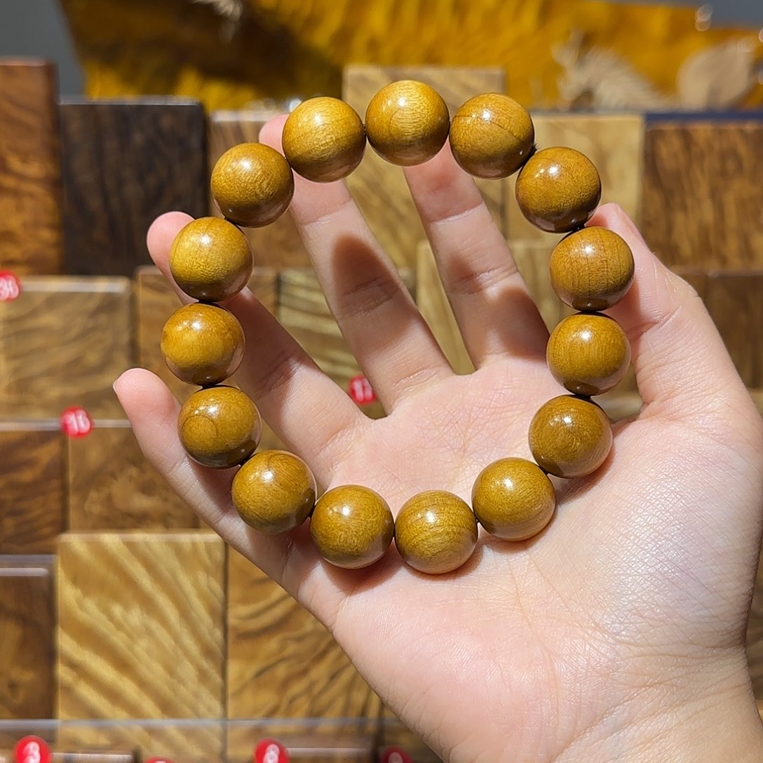 金丝楠小叶桢楠1.5手串