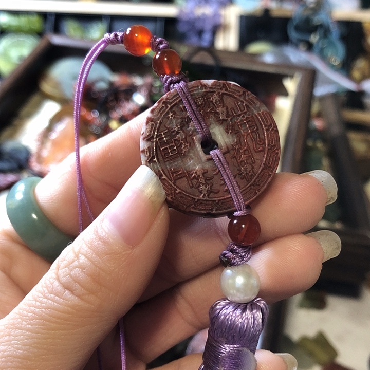 岫玉未镶嵌岫玉挂件