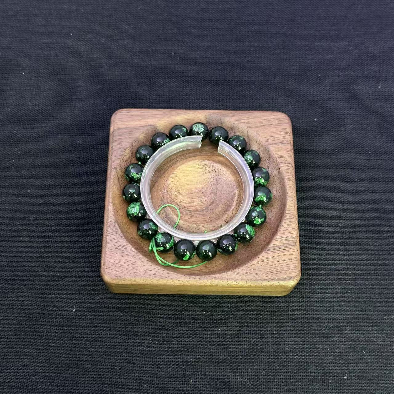 非金属珐琅手链 宝光纪饰品 316葛灵草绿10mm 多样性发货