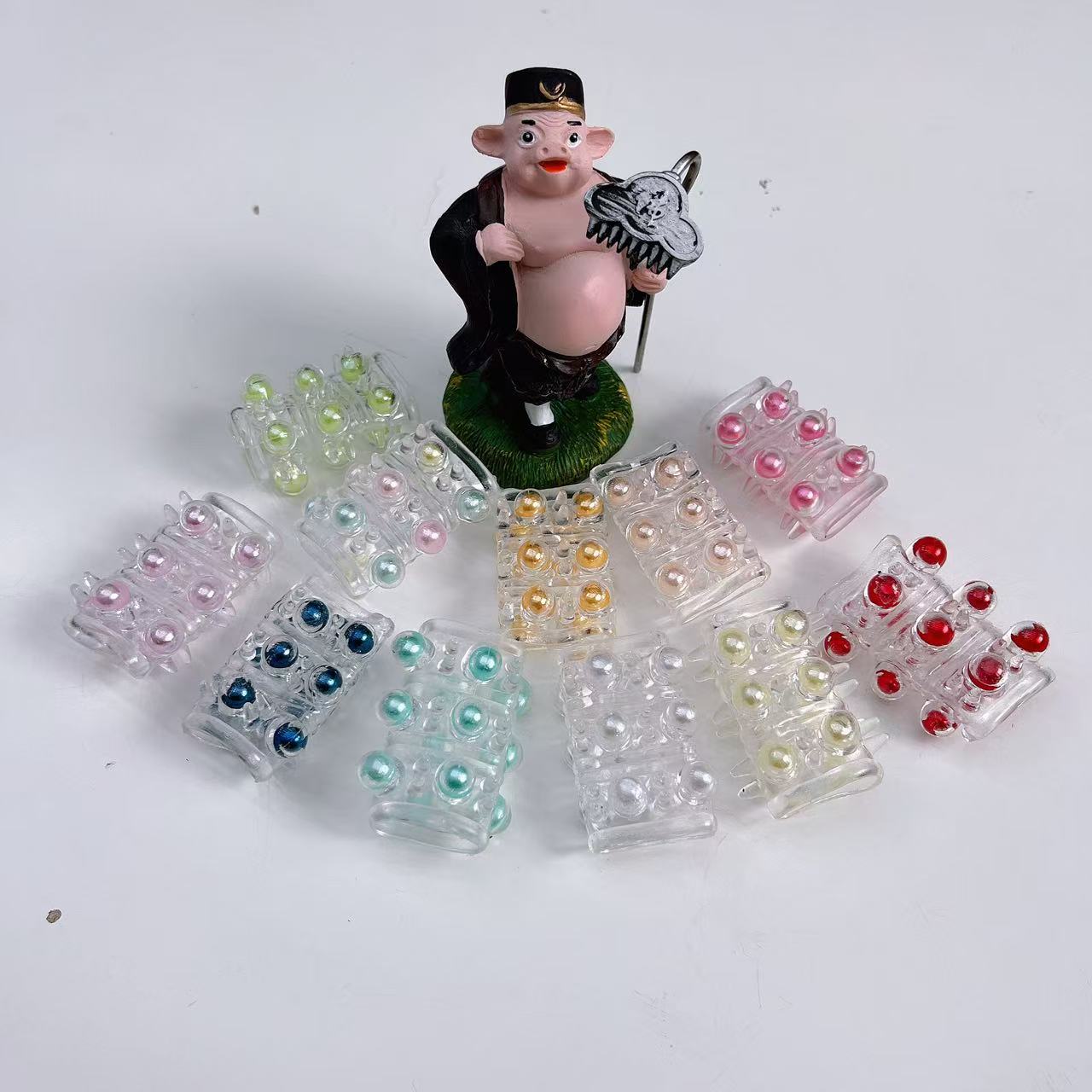 随机颜色发一只珠珠发带