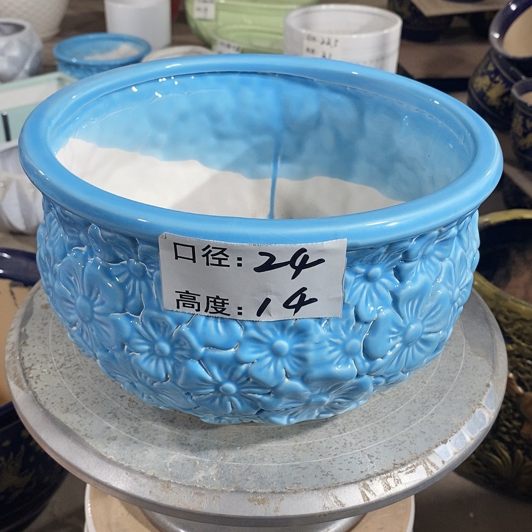 【闪购商品】陶瓷微瑕花盆-033-1中号