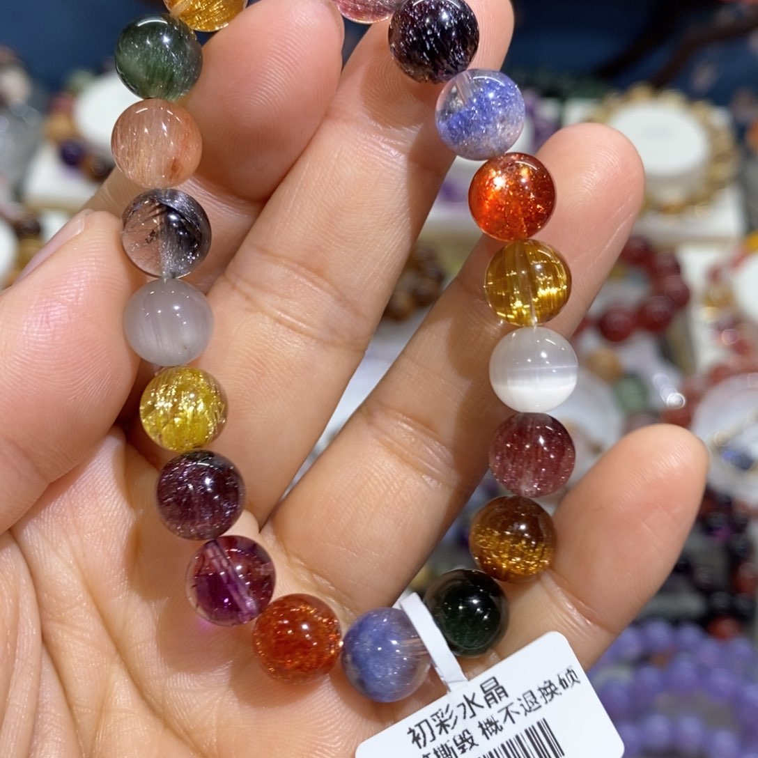 水晶手串未镶嵌多宝9