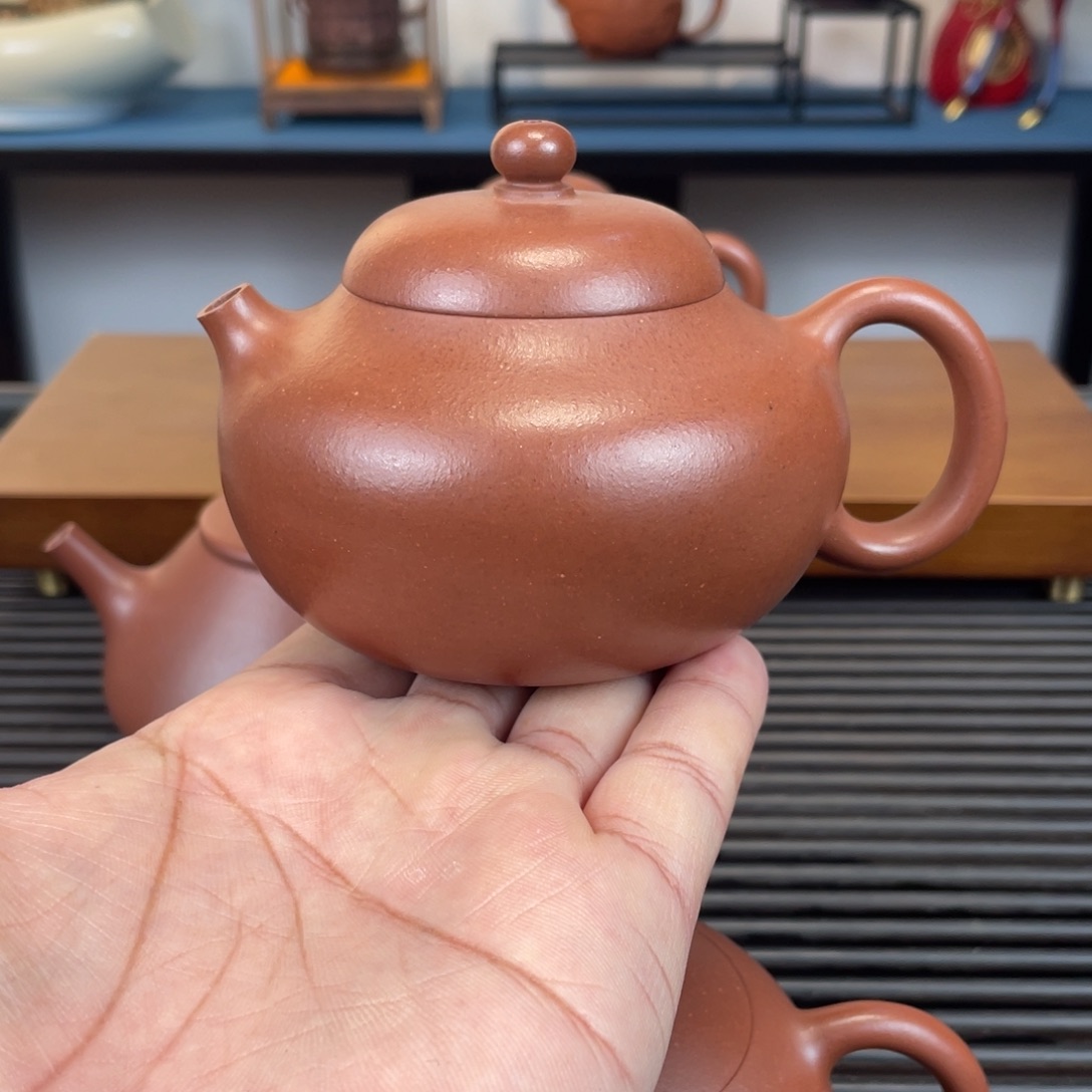 紫砂茶壶中槽青文旦230cc