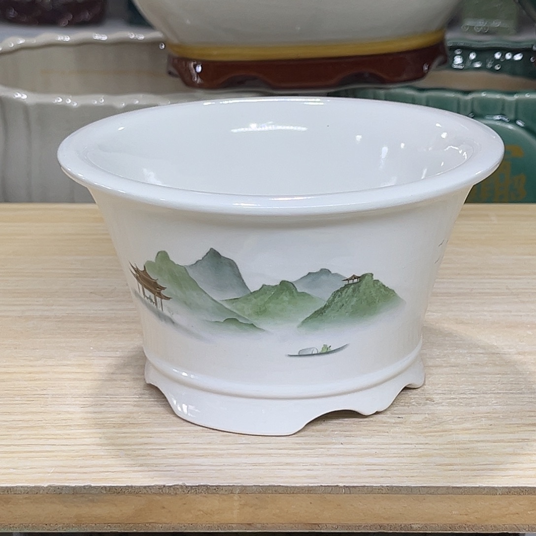 陶瓷绿植多肉微瑕花盆口径15-9