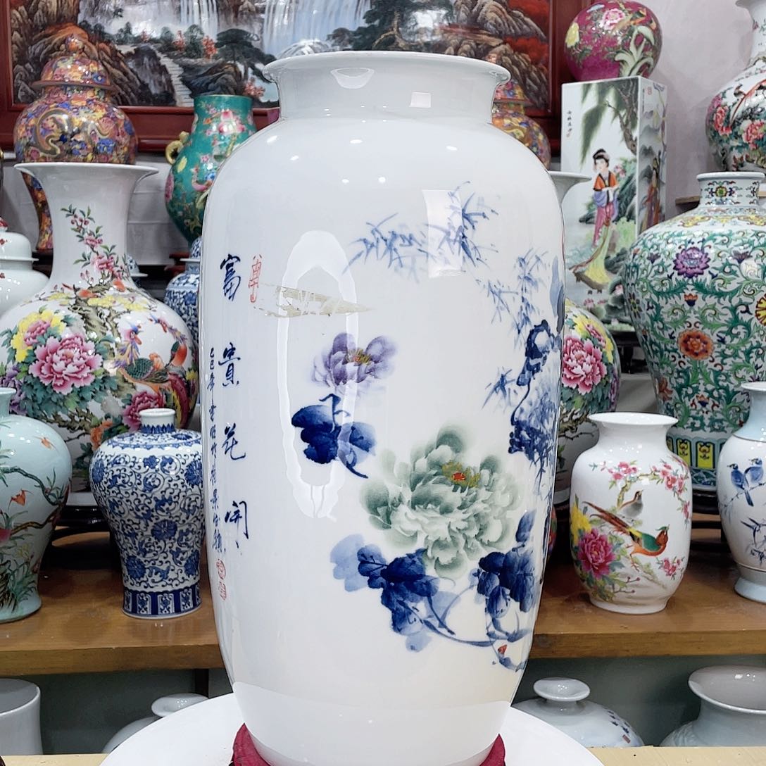 随***)摆件陶景德镇的陶瓷