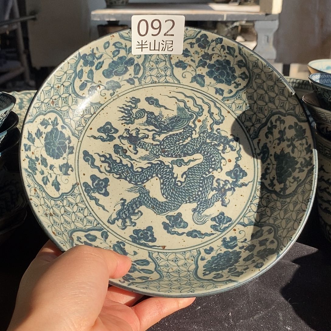 陶手工手绘青花高温陶瓷