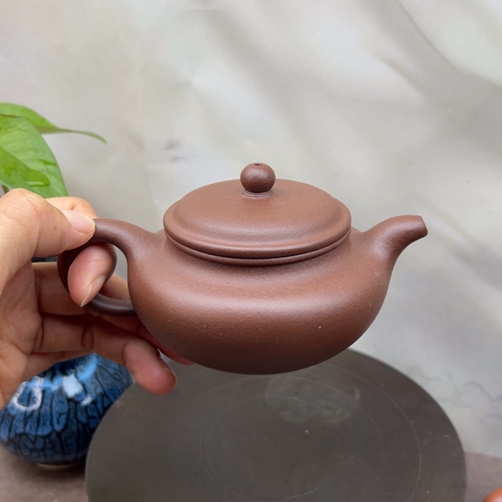 紫砂茶壶紫泥仿古200c c